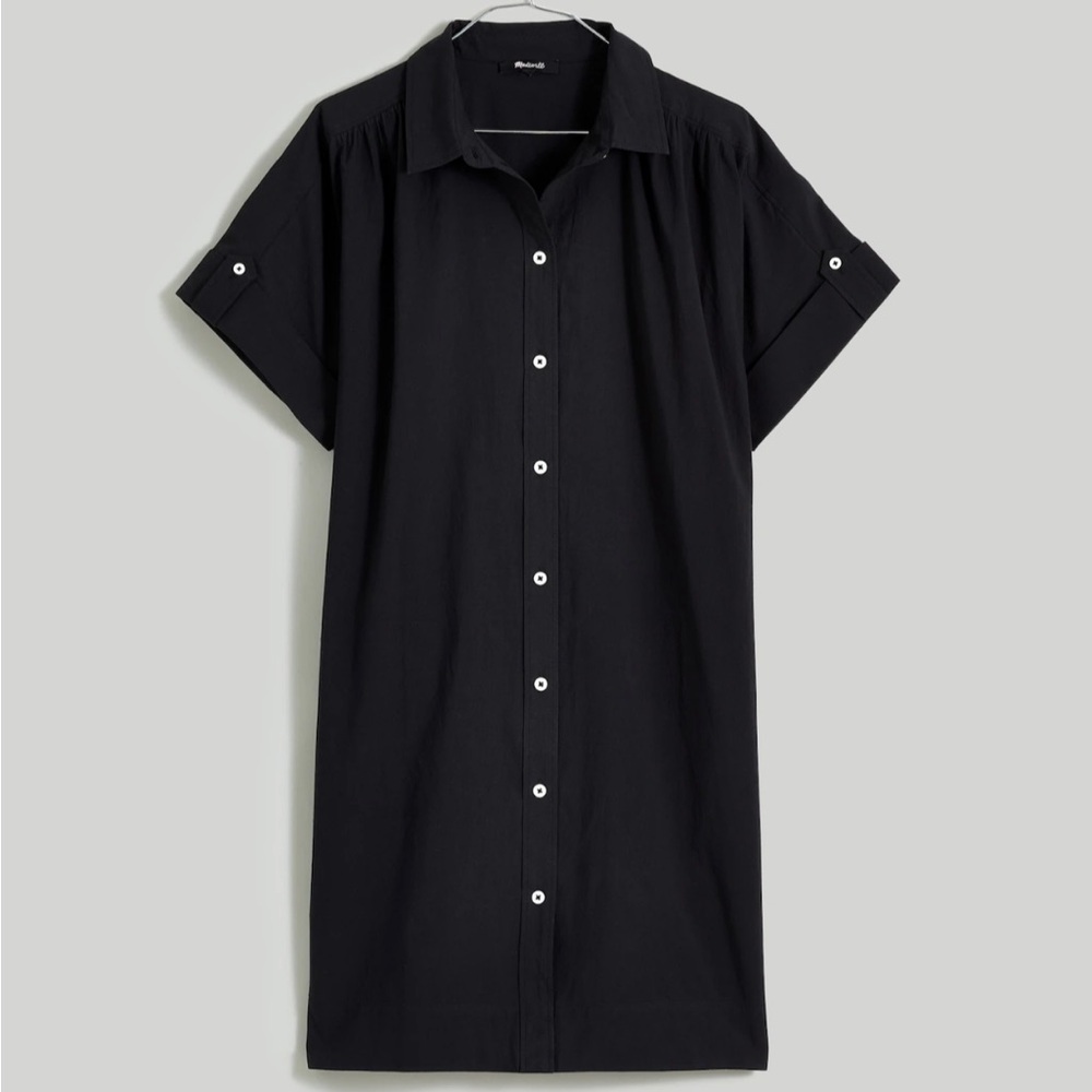 Madewell Button-Front Mini Shirtdress